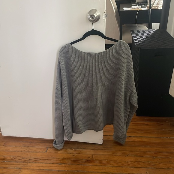 French Connection Gray Pullover Sweater - Picture 3 of 4